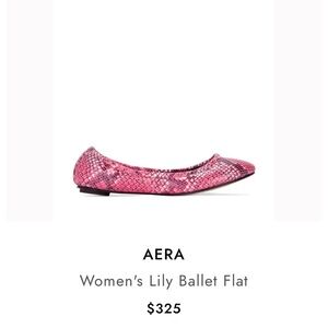 Aera Lily Snakeskin Ballet Flats made in ITALY! NEW!
